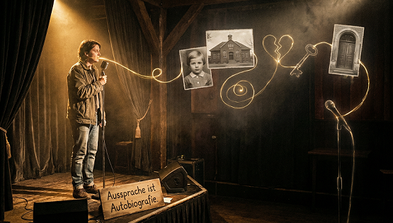 Autobioghraphie Aussprache Eine visuelle Metapher für die
Stimme als Träger von Lebenserfahrung. Aussprachetraining