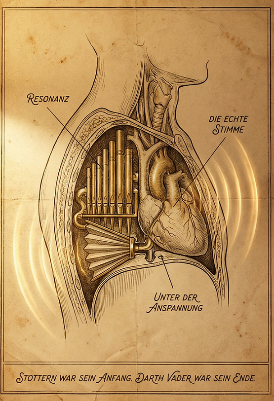 Körper von innen Ein Bild von James Earl Jones, dessen Stimme
für ihre tiefe Resonanz bekannt ist