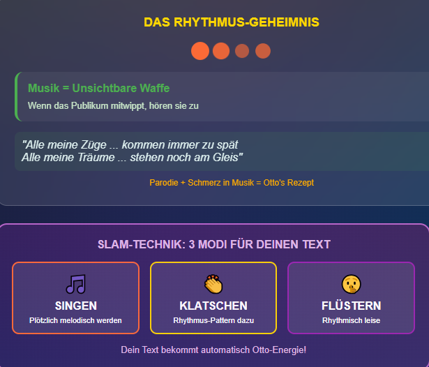 Geheimnisss Geheimnisse Tipps für Poetry Slam