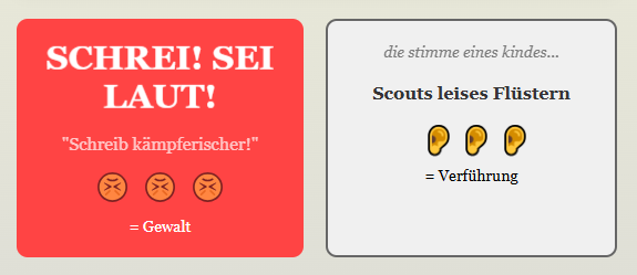 Scout mit der Stimme berühren Scout