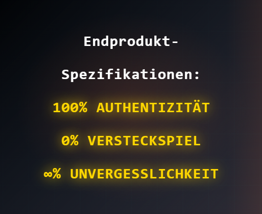Spezif Spezifikation ungewöhnliche Fragen