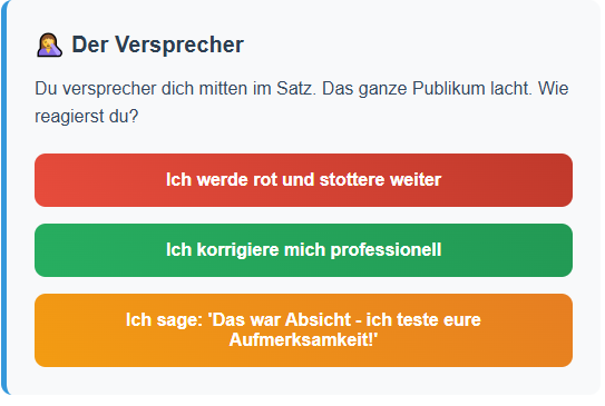 Verpsrecher Versprecher Redeangst