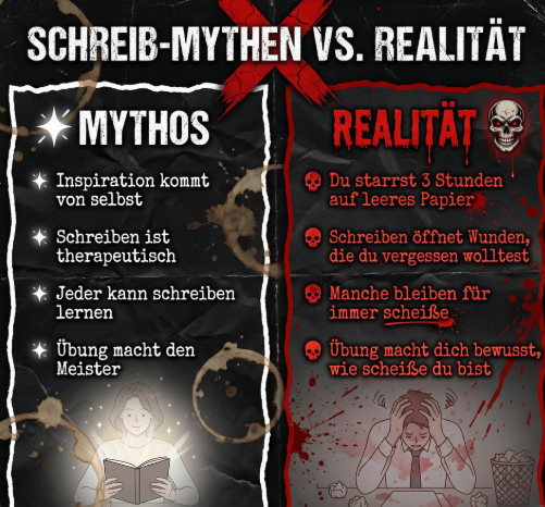 Schreib Mythen Schreiben lernen 