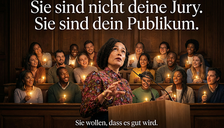Jury Selbstsicher auftreten