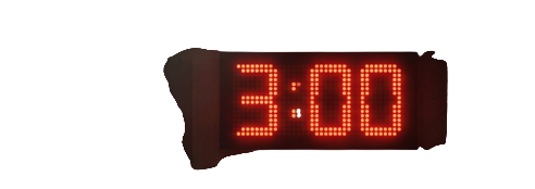 roter Timer zeigt 3:00