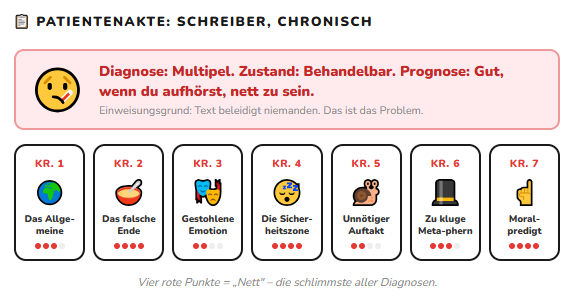 7 Patientenakten Geschichten schreiben