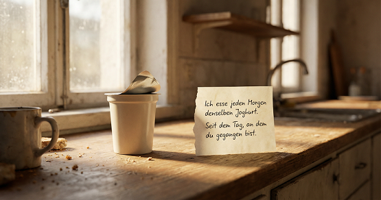 oghurt-Moment: die kleine, konkrete Wunde als
Ausgangspunkt