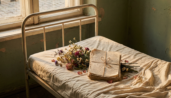 Bett Blumen Politische Texte