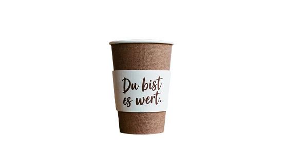 Du bist es wert Becher