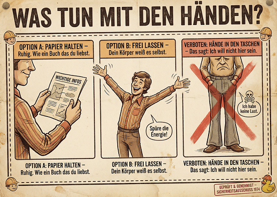 Händen Offene Liste Poetry Slam