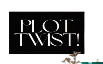plot twist text Plakat