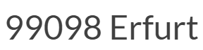 Anschrift, Zeile 2