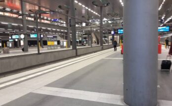Berlin Hauptbahnhof am 23.1.2018 07