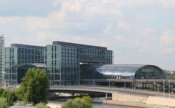 DB Hauptbahnhof Berlin Moabit Panorama hbf-Juli2011