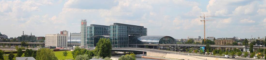 DB Hauptbahnhof Berlin Moabit Panorama hbf-Juli2011