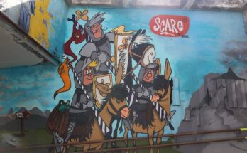 Graffiti in der Unterführung Am Bahnhof Suhl 2024-08-17