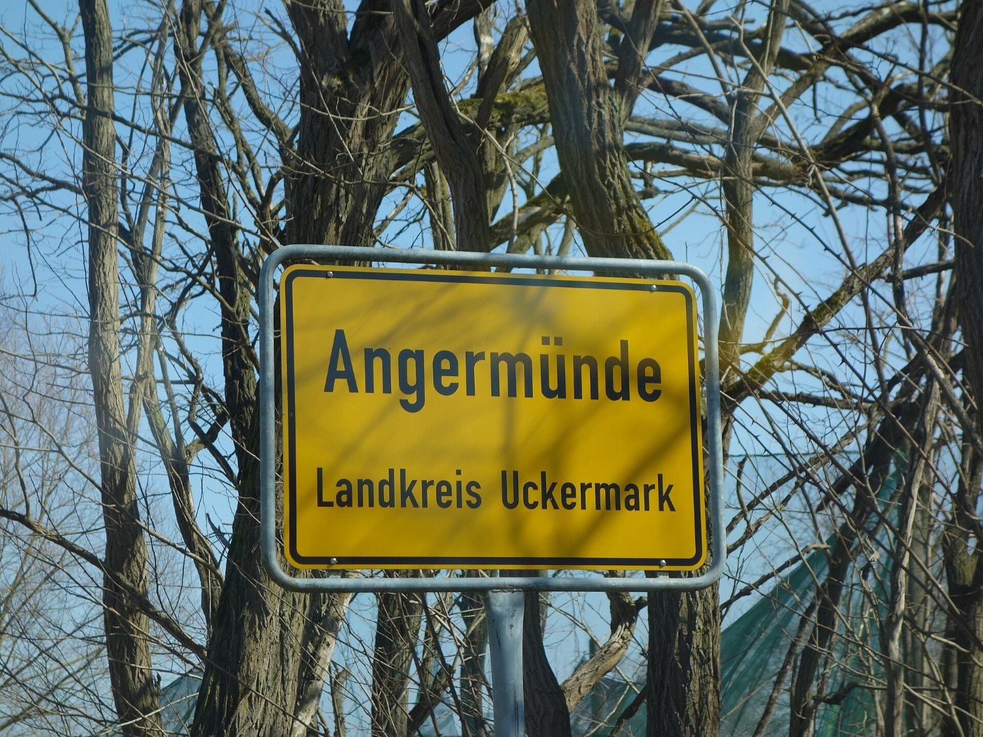 Ortstafel Angermünde 2018
