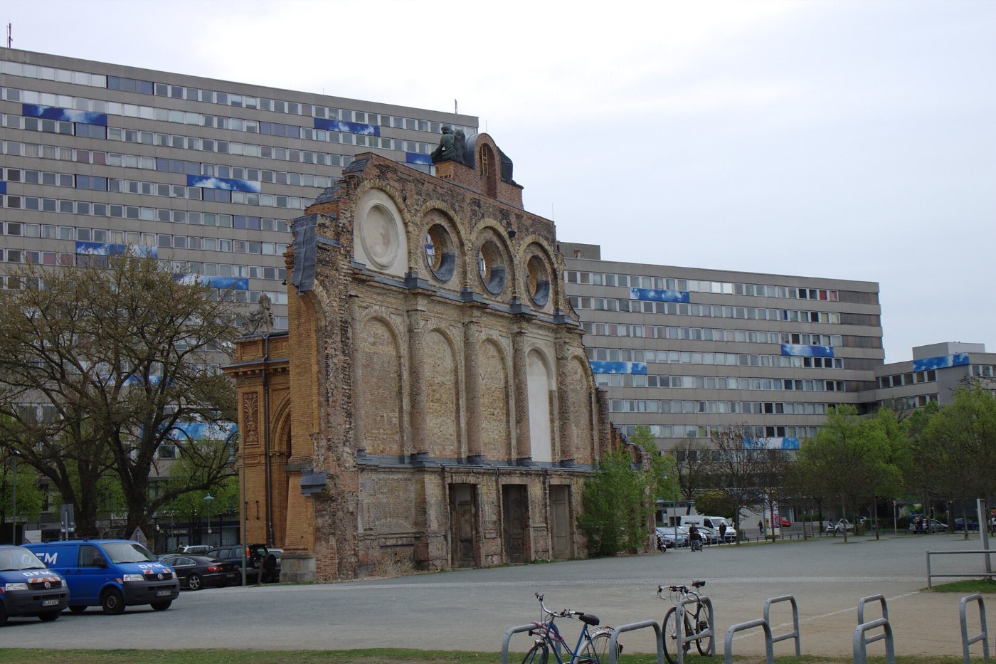 Berlín, Anhalter Bahnhof, pozůstatky nádraží