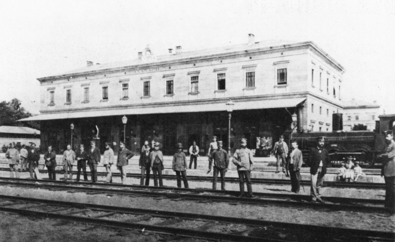 Bahnhof Ansbach 1880