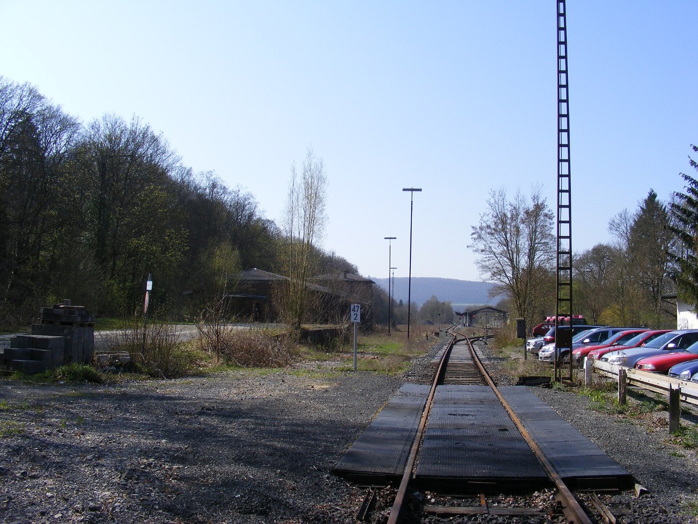 Bad Kissingen Bahnhof Gleise und Bahnsteige