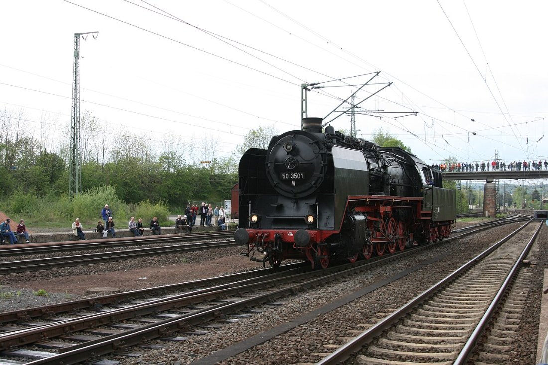 50 3501 in Bebra Dampfloktage 2010