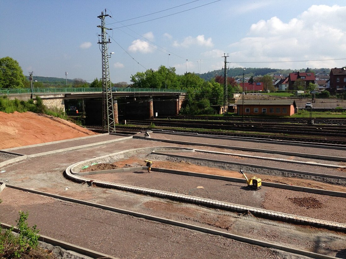 Bebra Bahnhof Umbau Bruecke