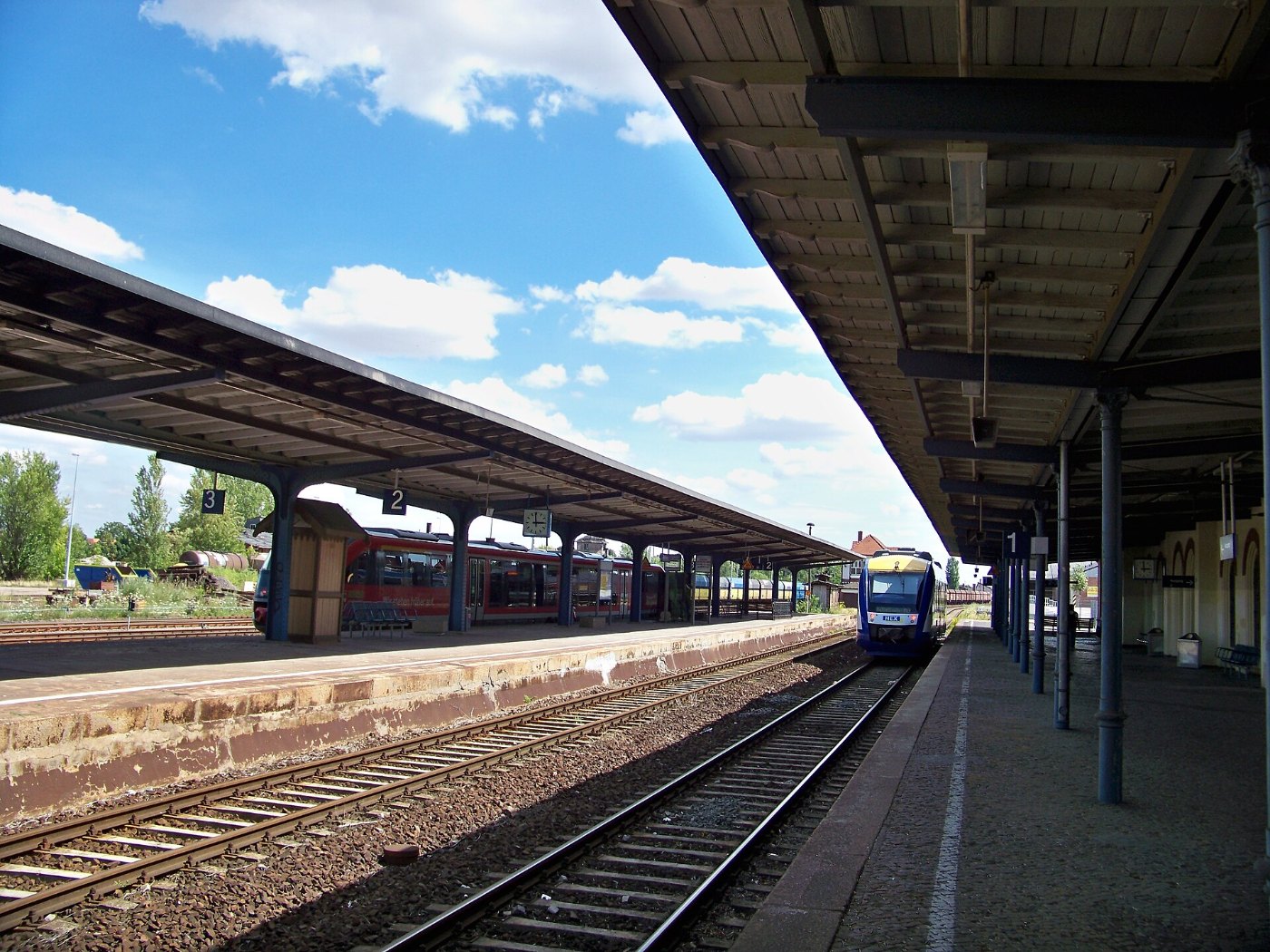 Bernburg Bahnhof Bahnsteige