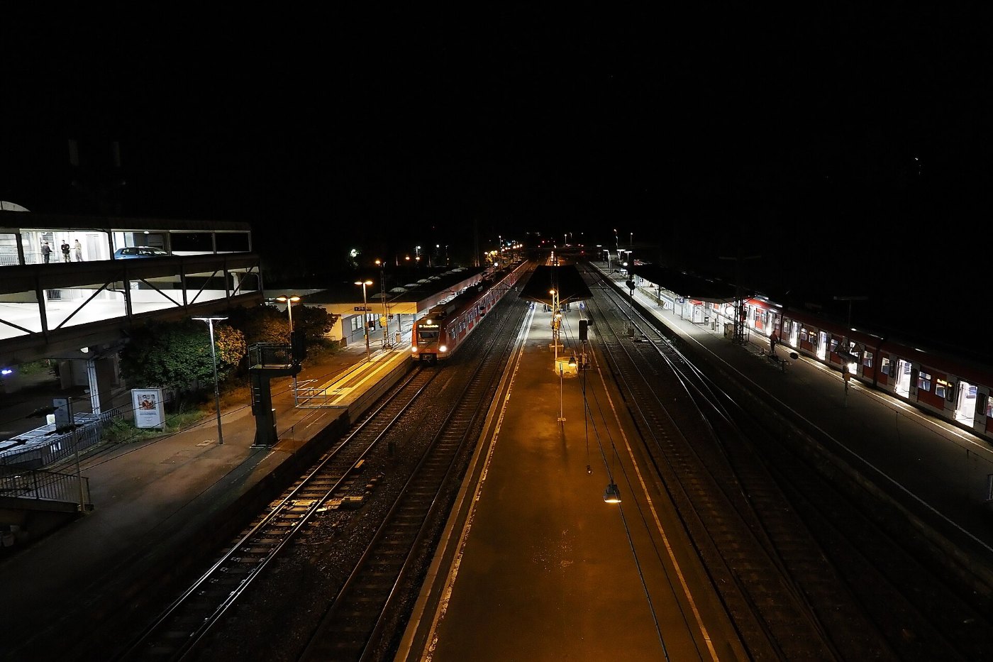 Bahnhof Backnang Nacht