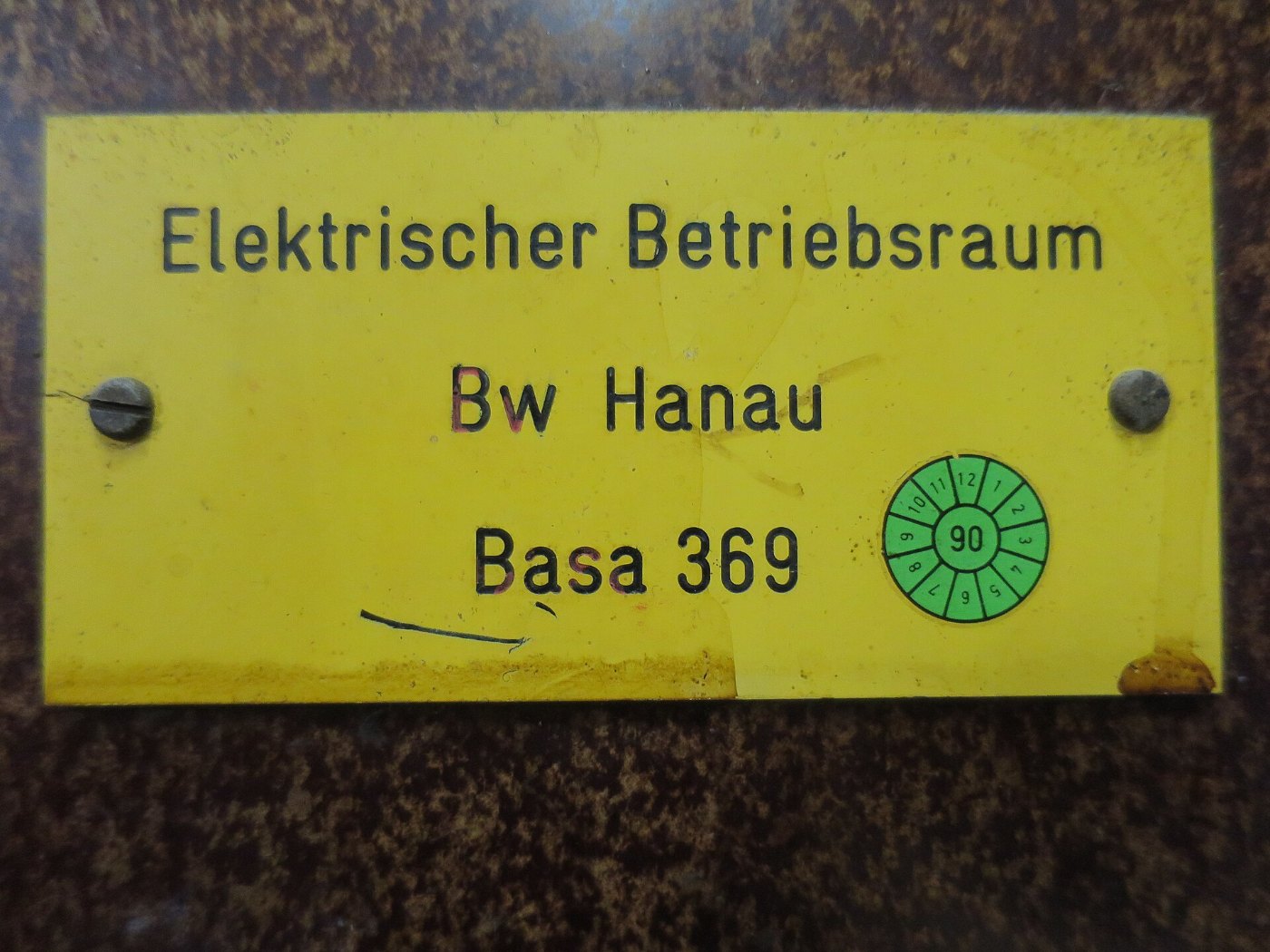 Schaltschrankbeschriftung Bahnhof Bad Nauheim