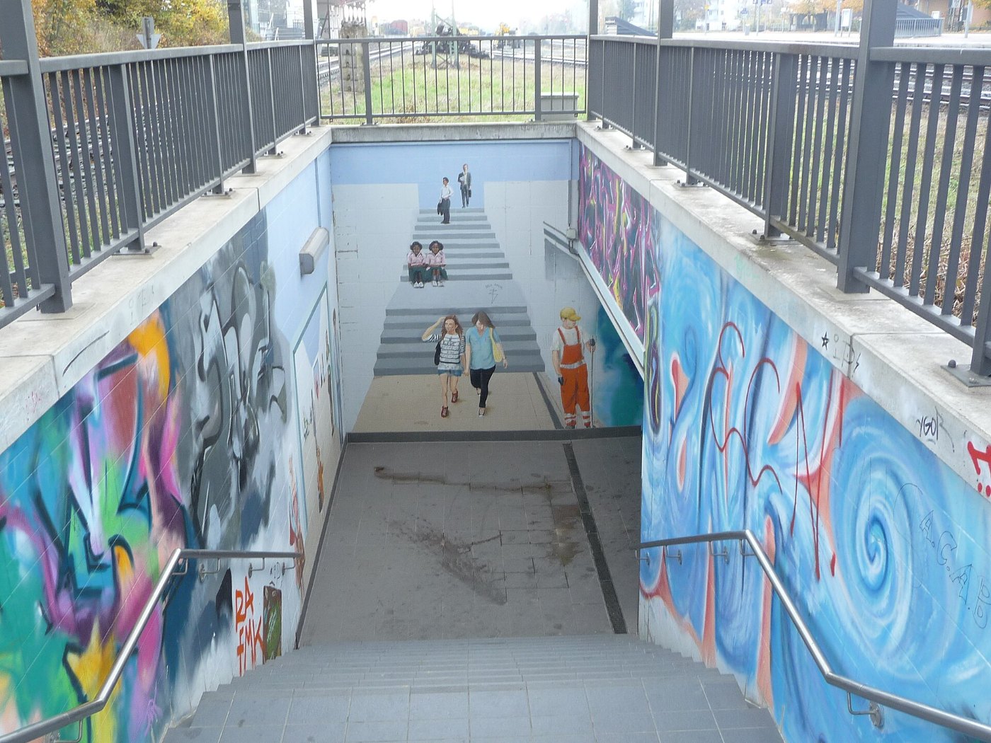 Graffito Bahnhof Bad Nauheim 10