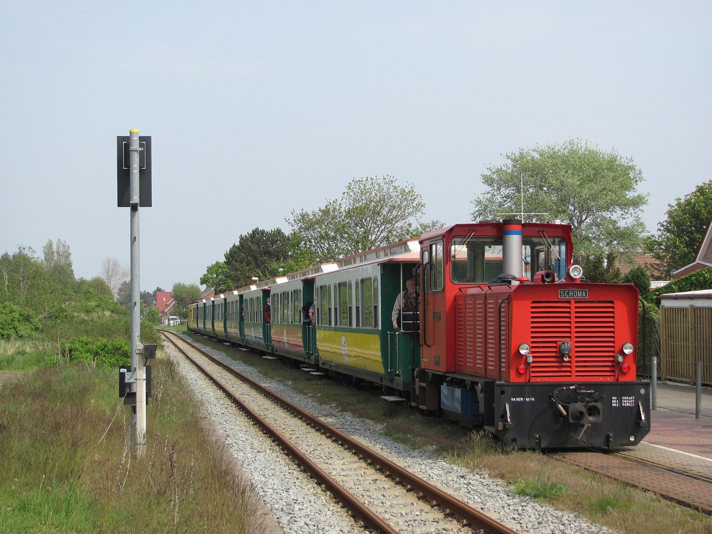 Borkumer Kleinbahn unterwegs