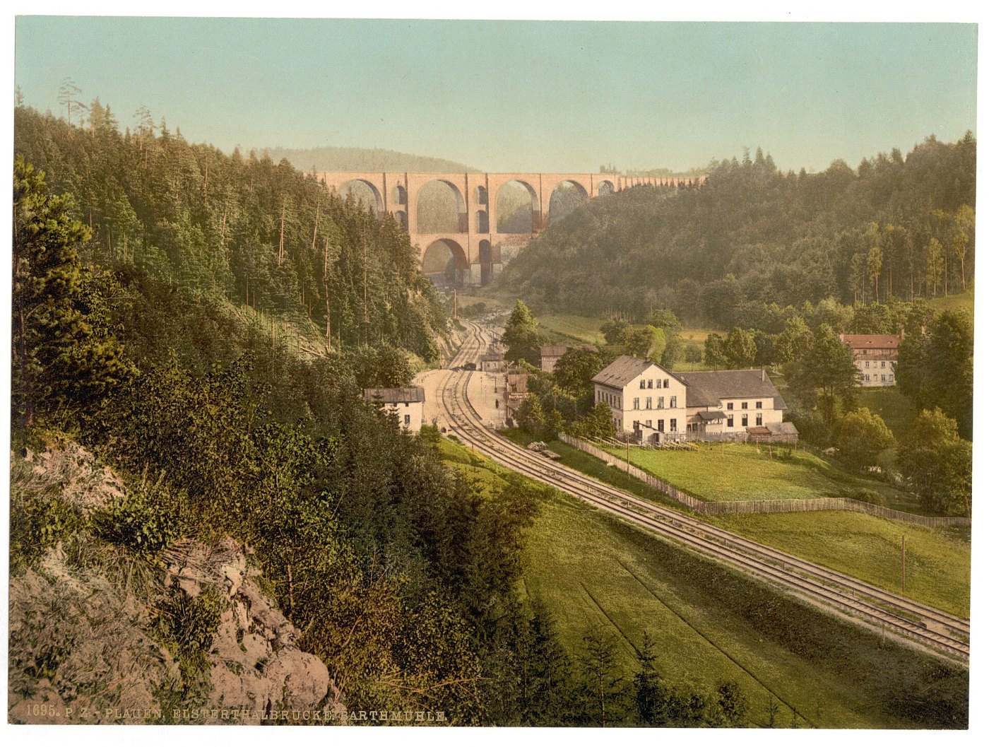 Elster Valley Bridge and the Barth Mill, Plauen, Saxony, Germany LCCN