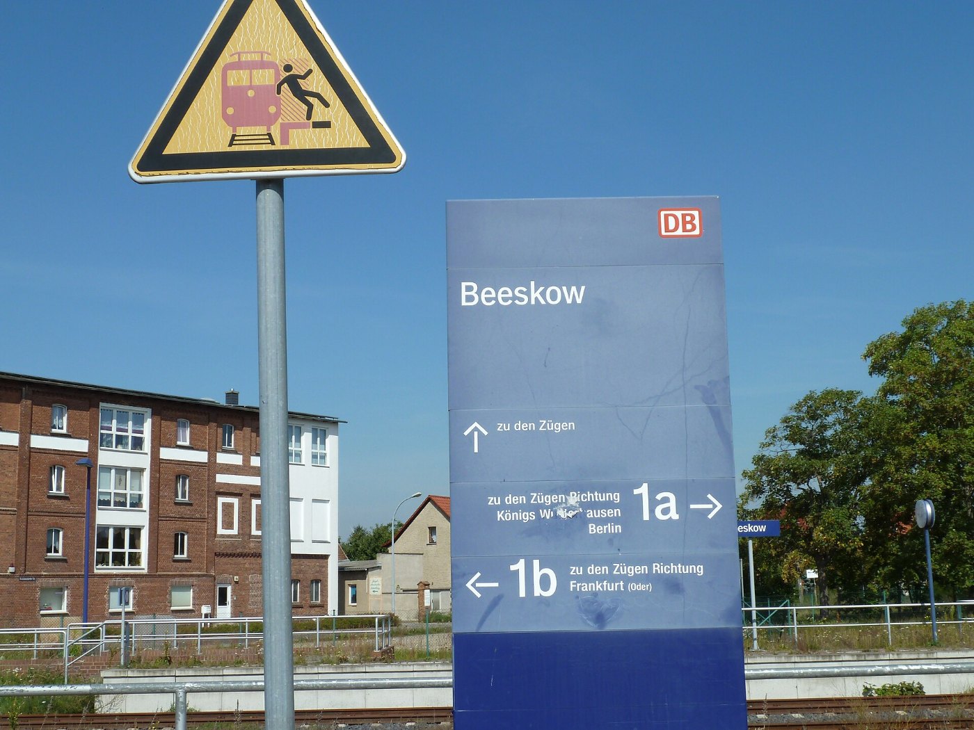 Beeskow Bf Schild