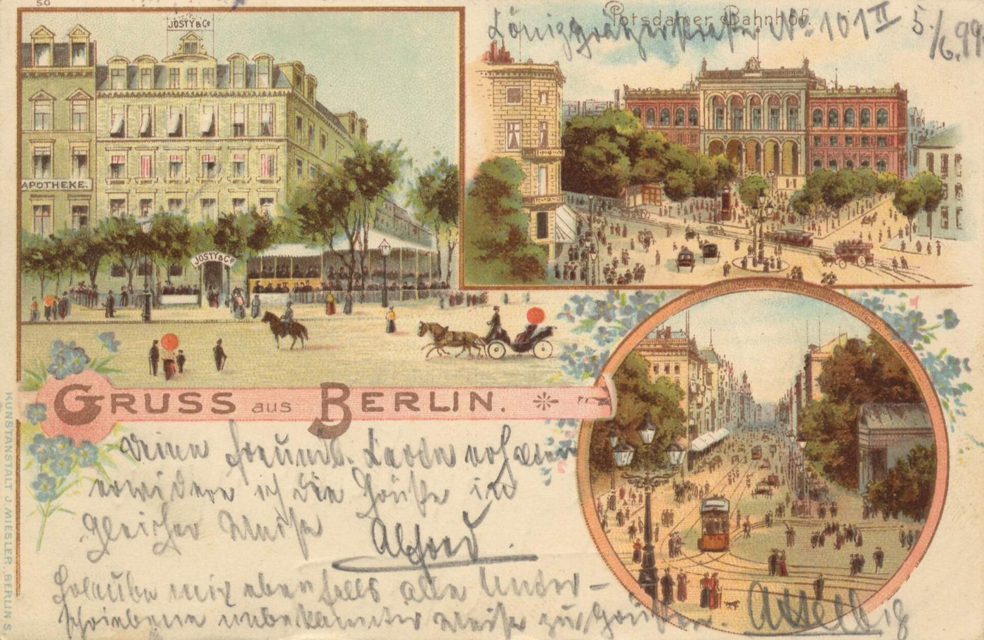Berlin, Tiergarten, Berlin Potsdamer Bahnhof (Zeno Ansichtskarten)