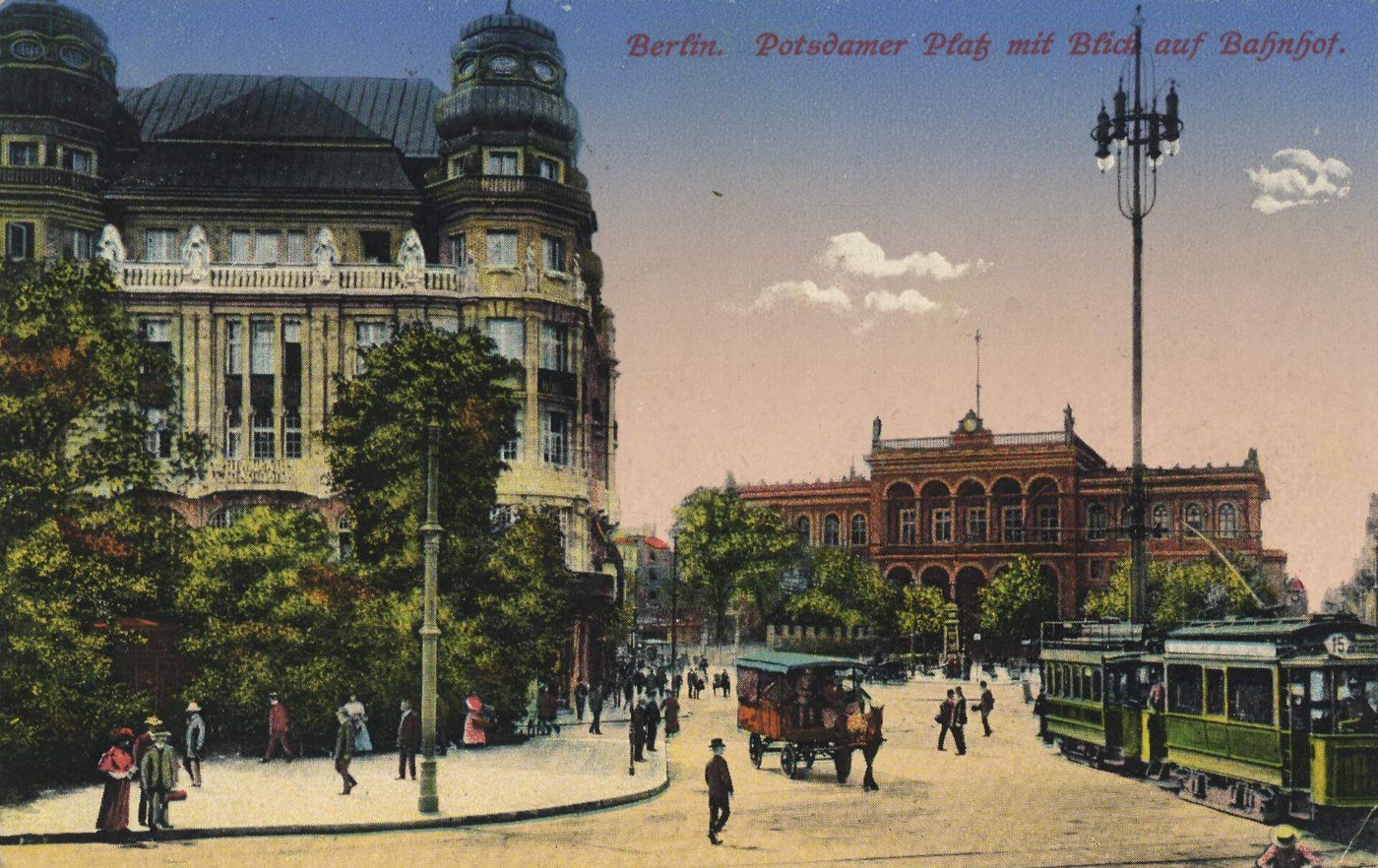 Berlin, Tiergarten, Berlin Potsdamer Platz mit Blick auf Bahnhof (Zeno A
