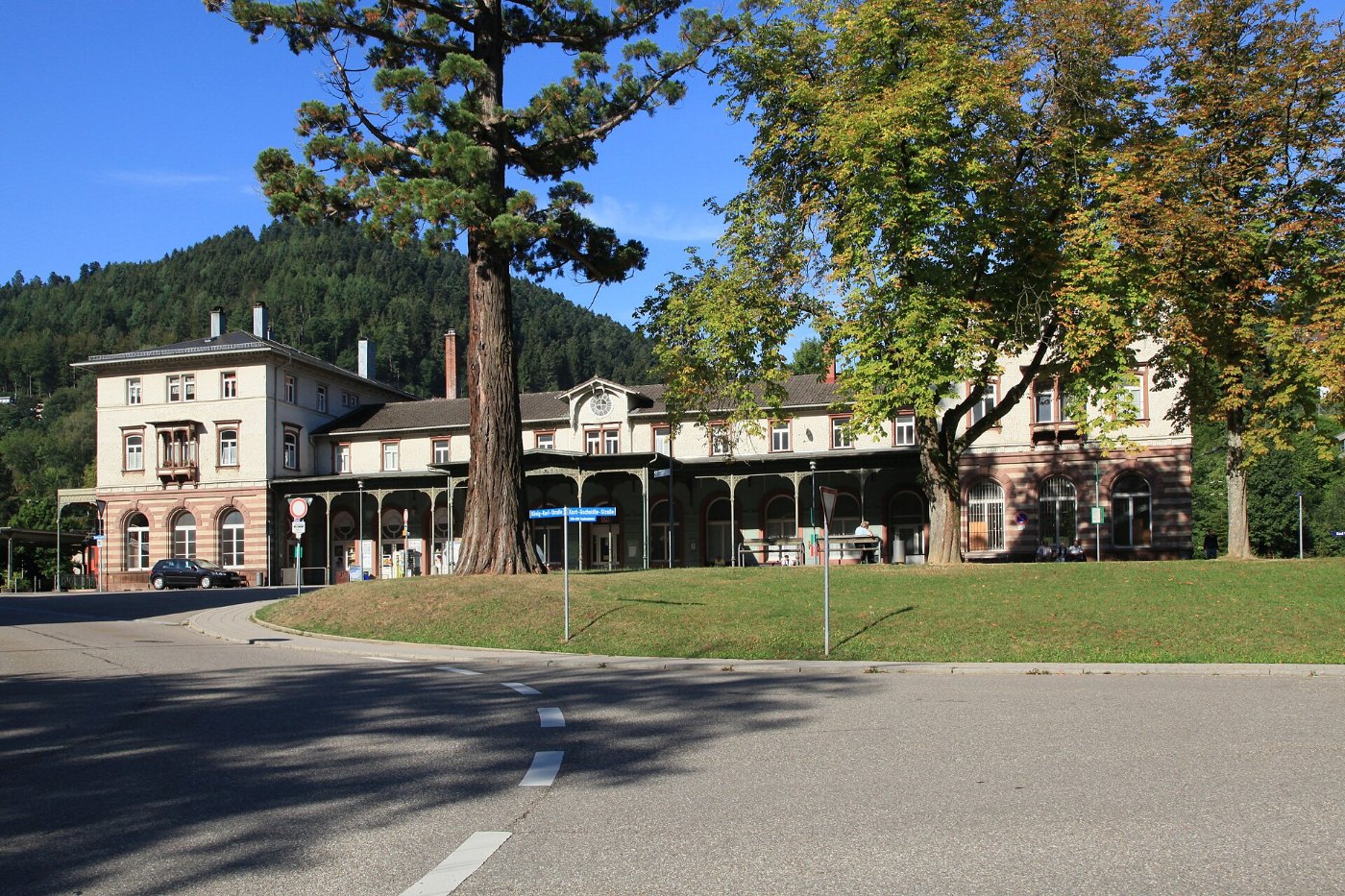 Bad Wildbad König Karl Straße Kurt Gscheidle Straße Bahnhofsplatz + Bahn