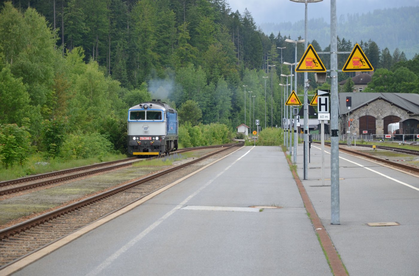 Bahnhof Bayerisch Eisenstein CD Lok 2012 06 14
