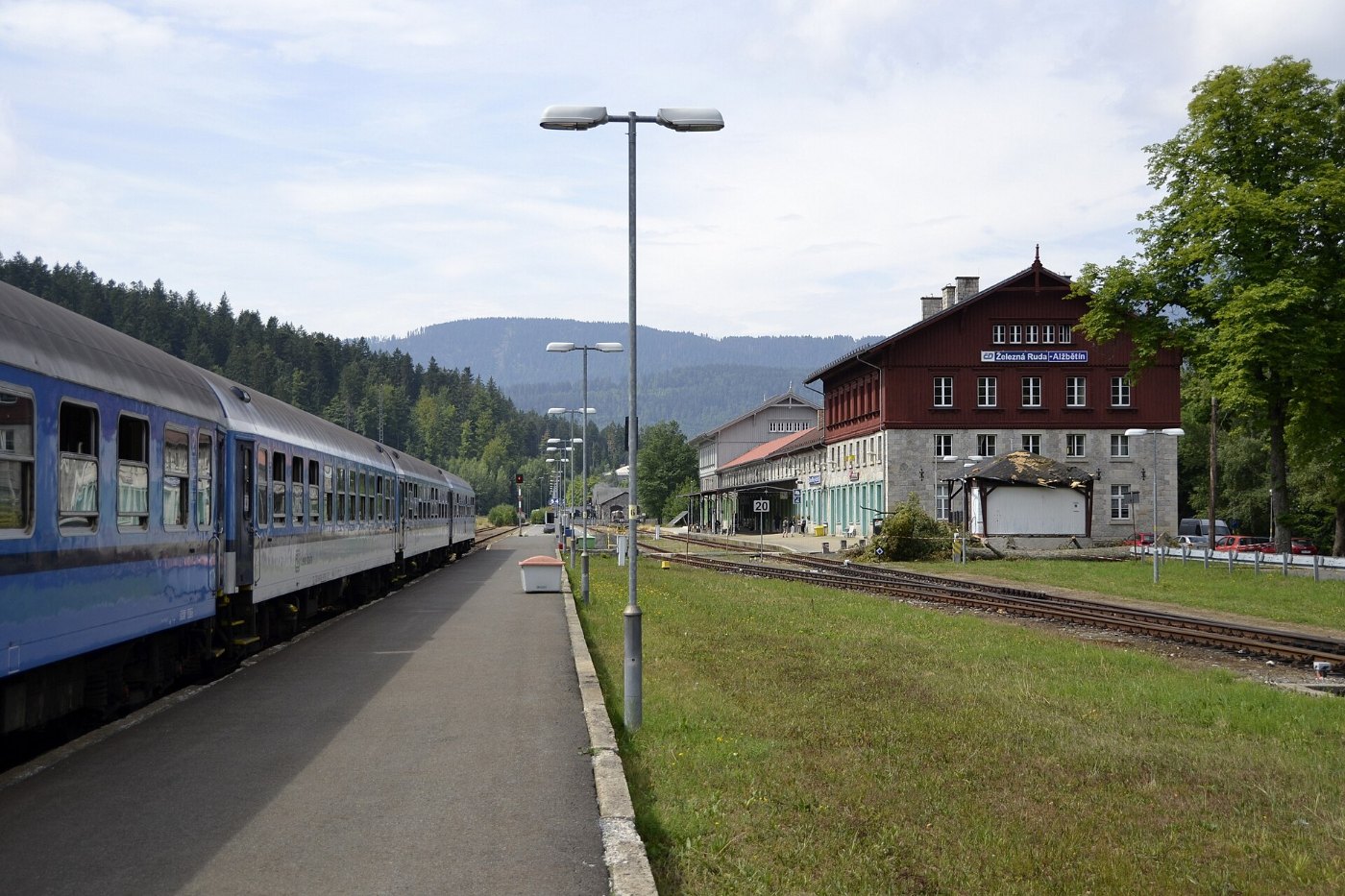 Bayerisch Eisenstein Železná Ruda Alžbětín train station