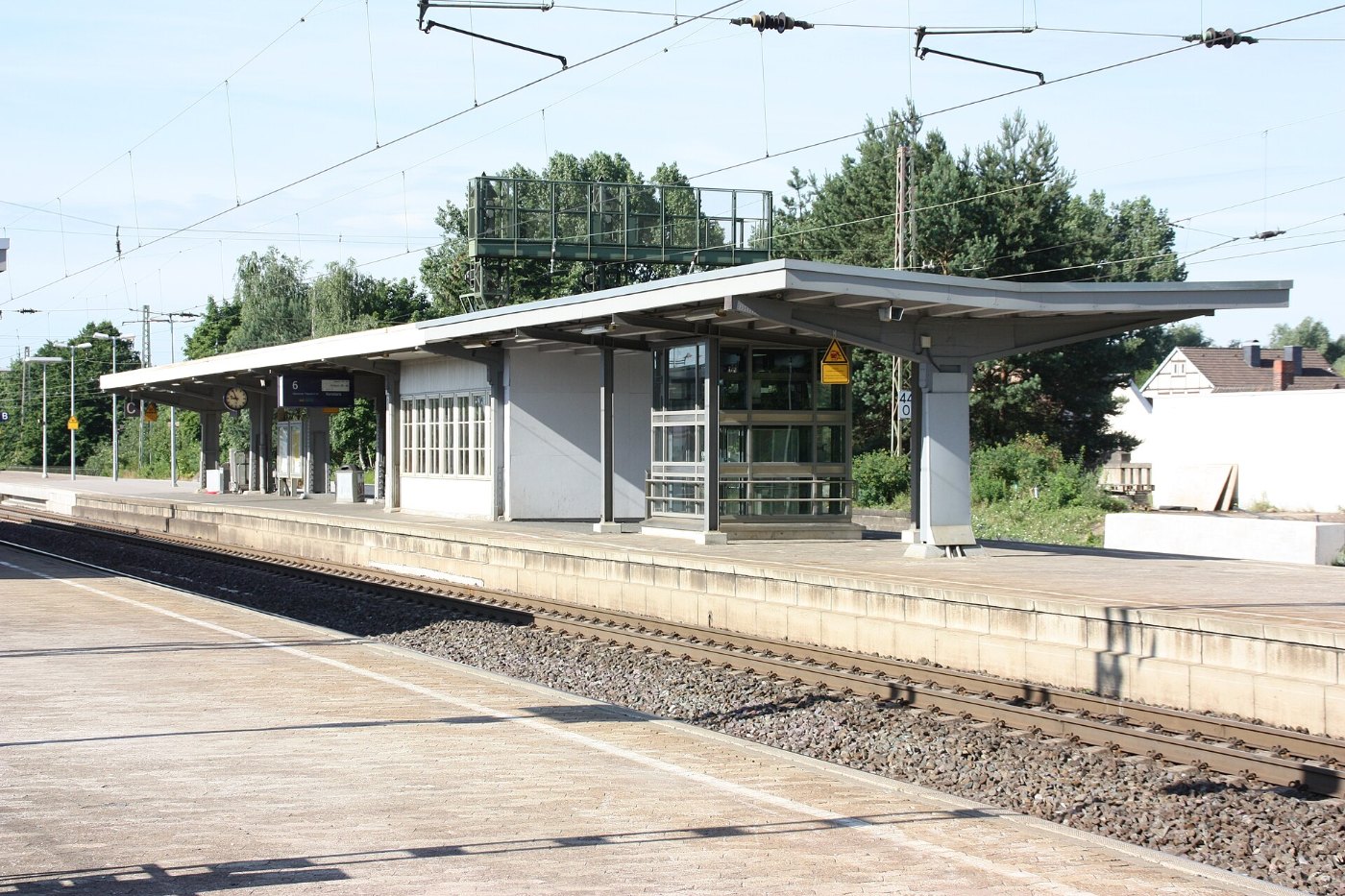 Bahnsteig auf dem Bahnhof Celle