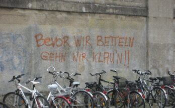 Bevor wir betteln gehn wir klaun Graffiti am Bahnhof Celle
