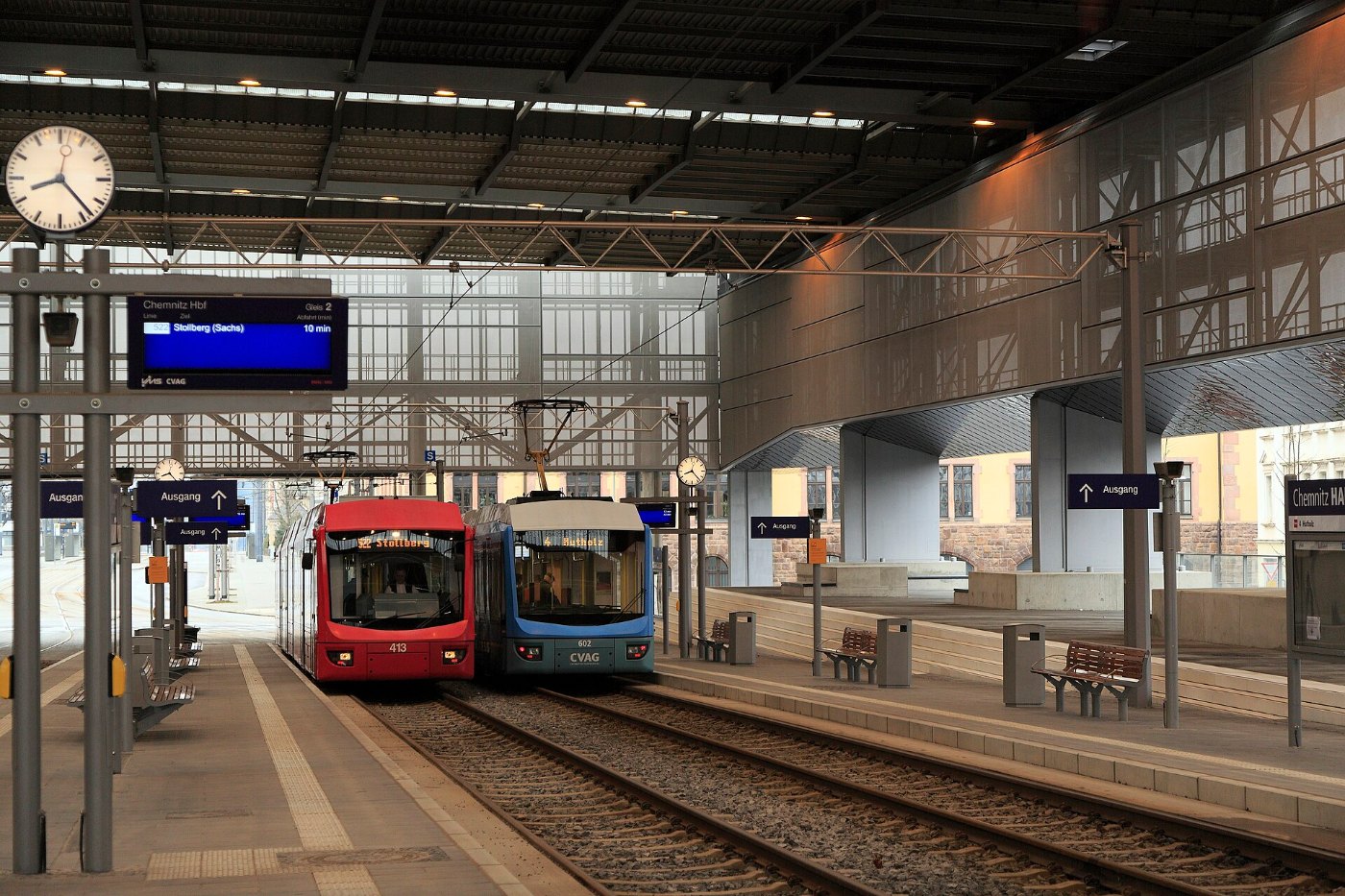 J21 813 Bf Chemnitz Hbf, BO Strab Gleise