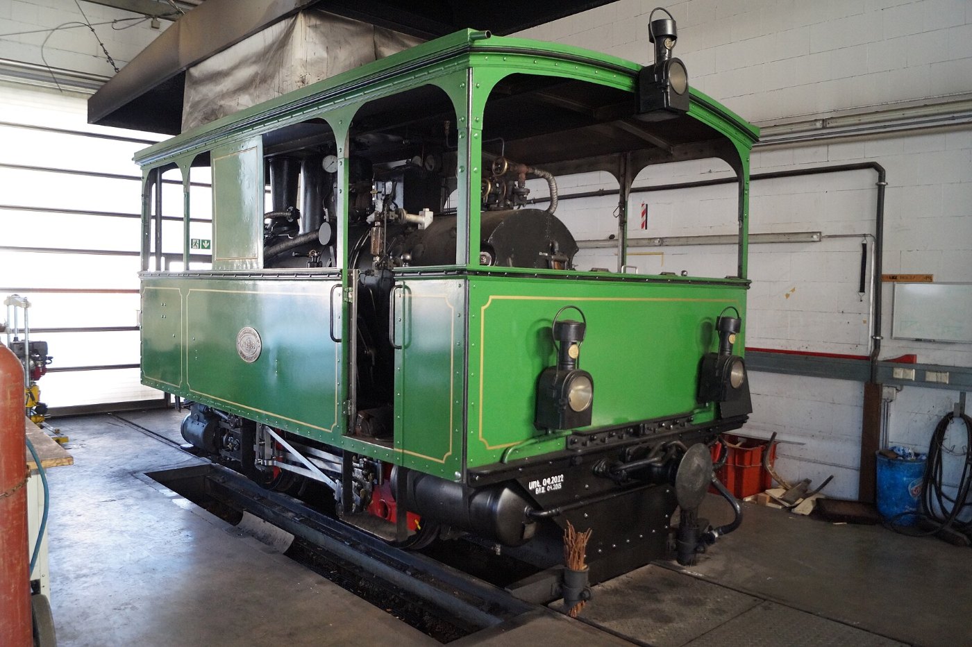 Dampflokomotive der Chiemsee Bahn 01