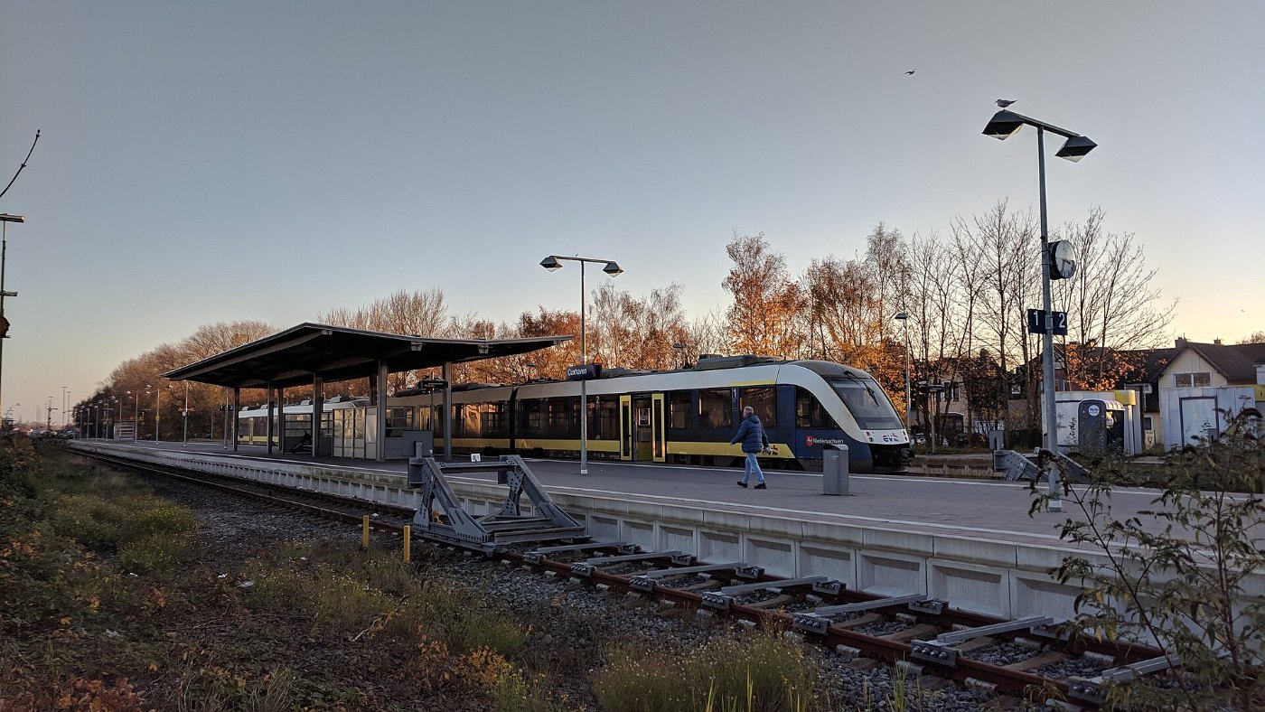 Bahnhof Cuxhaven Bahnsteig