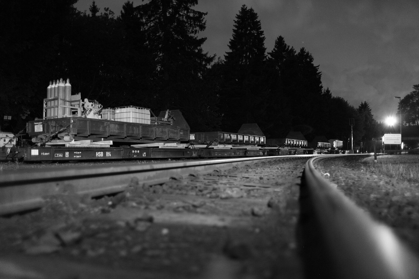 Rollwagen der HSB im Bahnhof Drei Annen Hohne