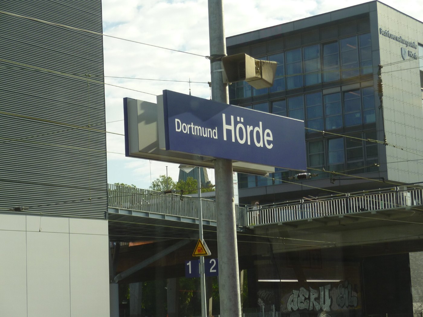 Bahnhofsschild Dortmund Hörde