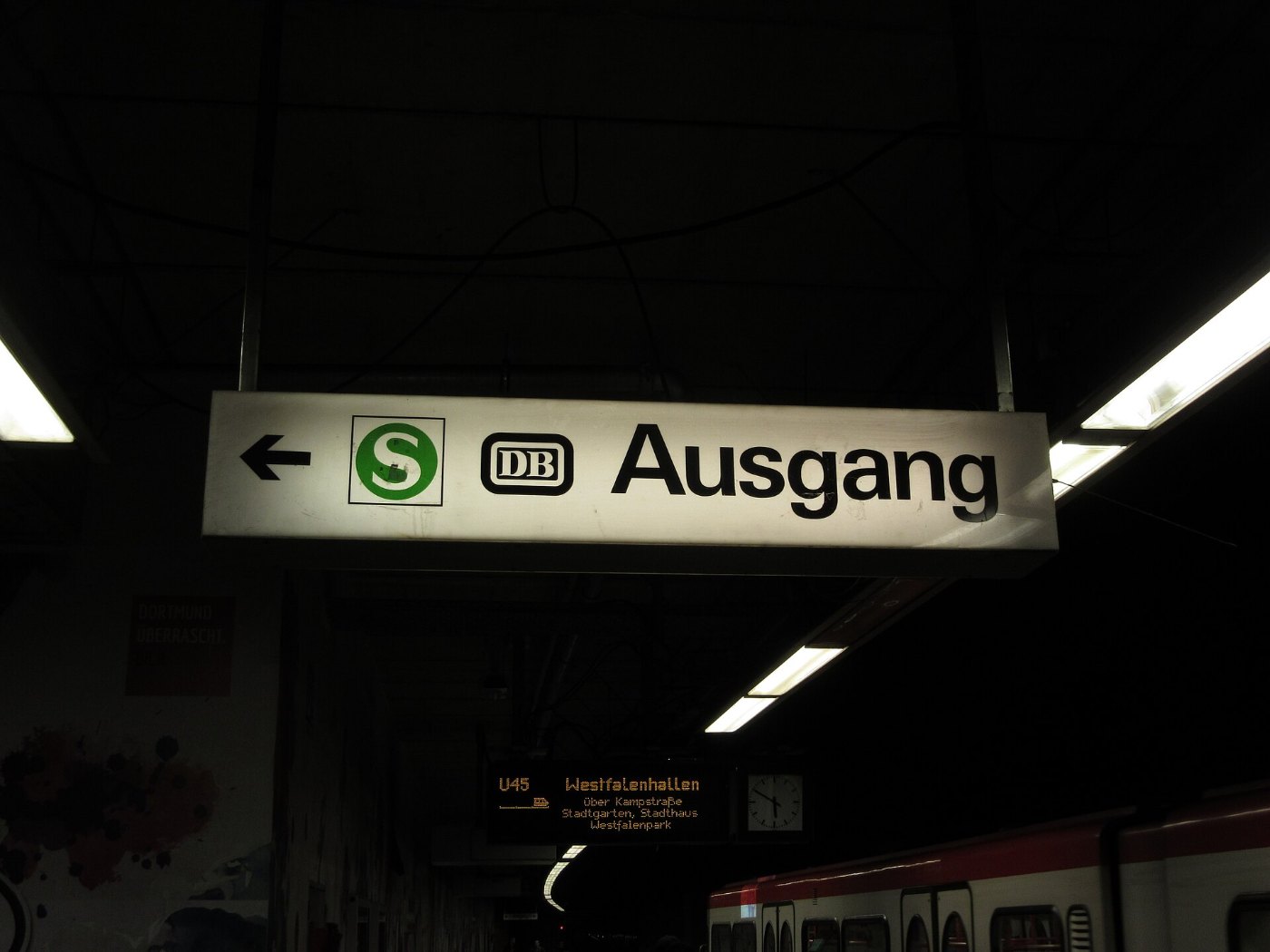 Bahnsteig im Dortmunder Hauptbahnhof