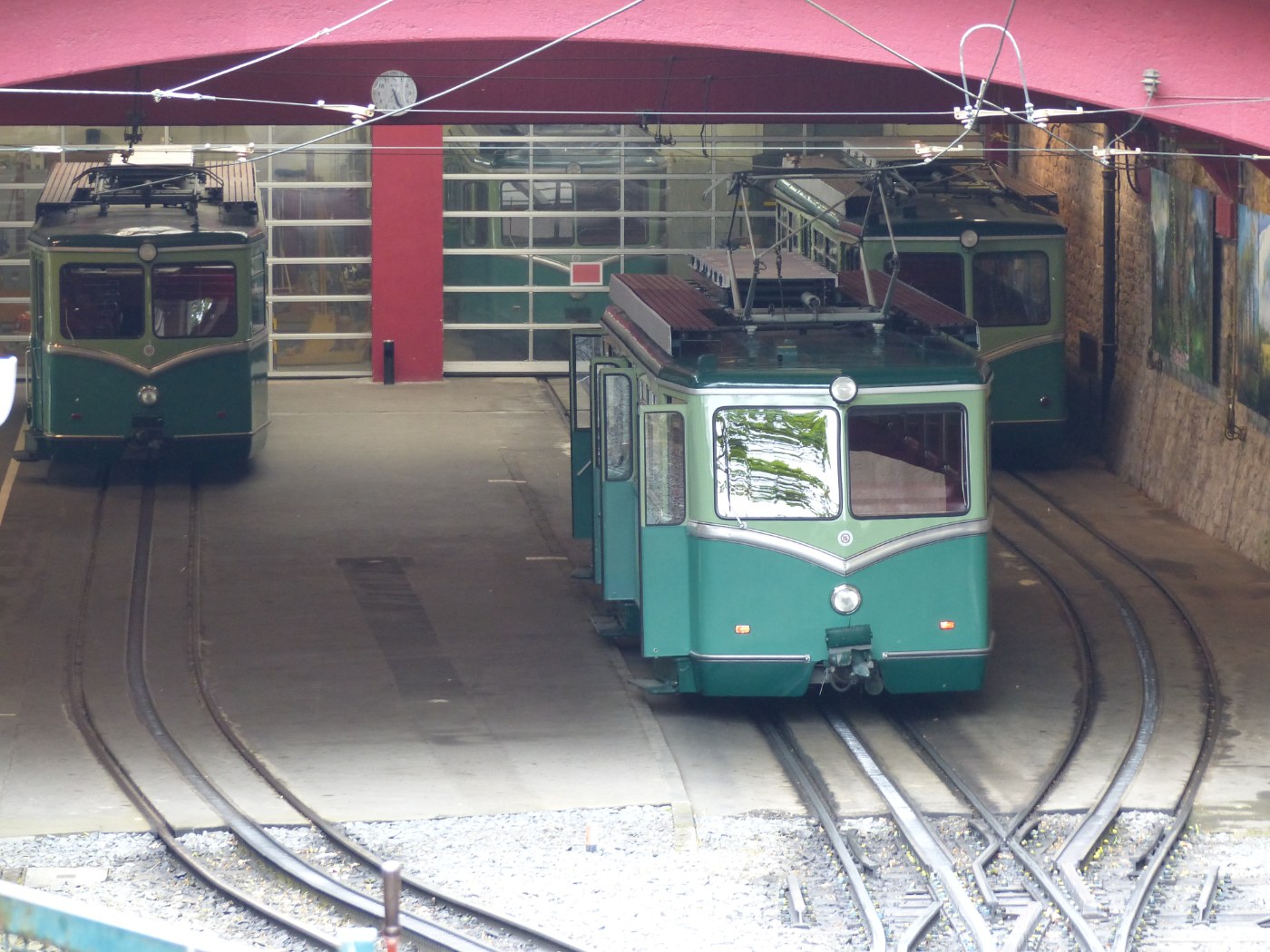 Werkstatt am Talbahnhof der Drachenfelsbahn