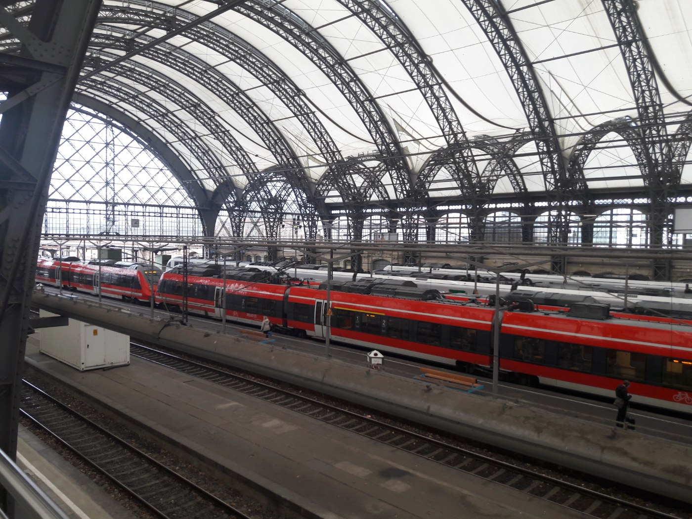 Innenansicht des Dresdner Hauptbahnhofs