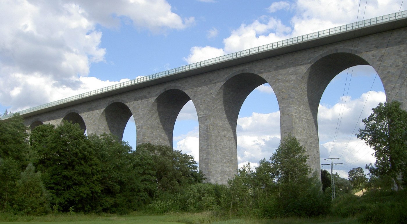 Die Elstertalbrücke im Vogtland