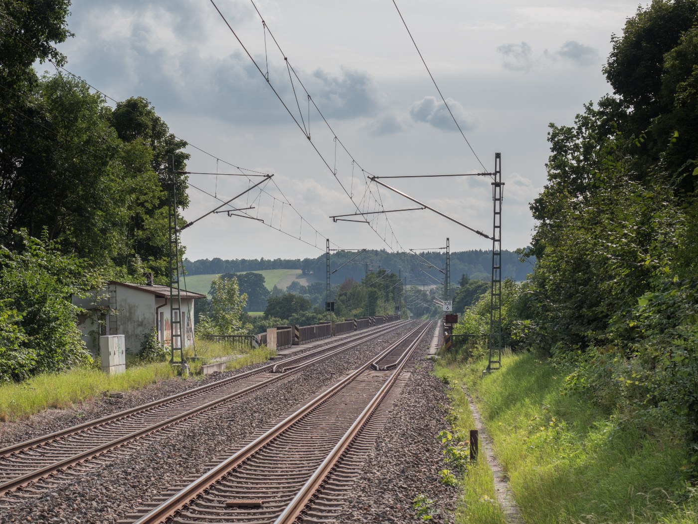 Elstertalbrücke am Bahnhof Jocketa